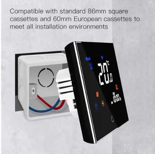 Termostat inteligent Moes BHT-2000-GB – WiFi, control vocal