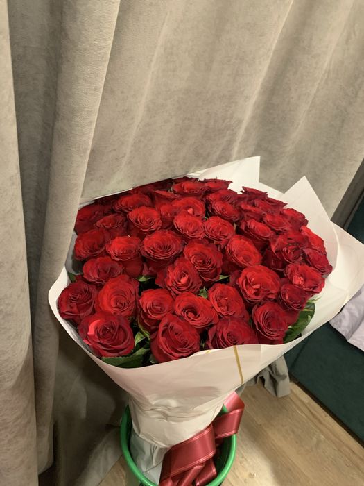 Роза 51штук с оформление