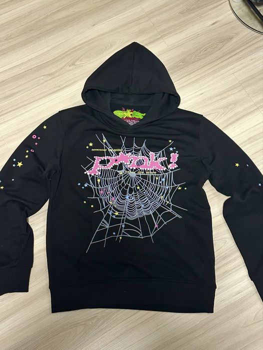 Sp5der hoodie PINK
