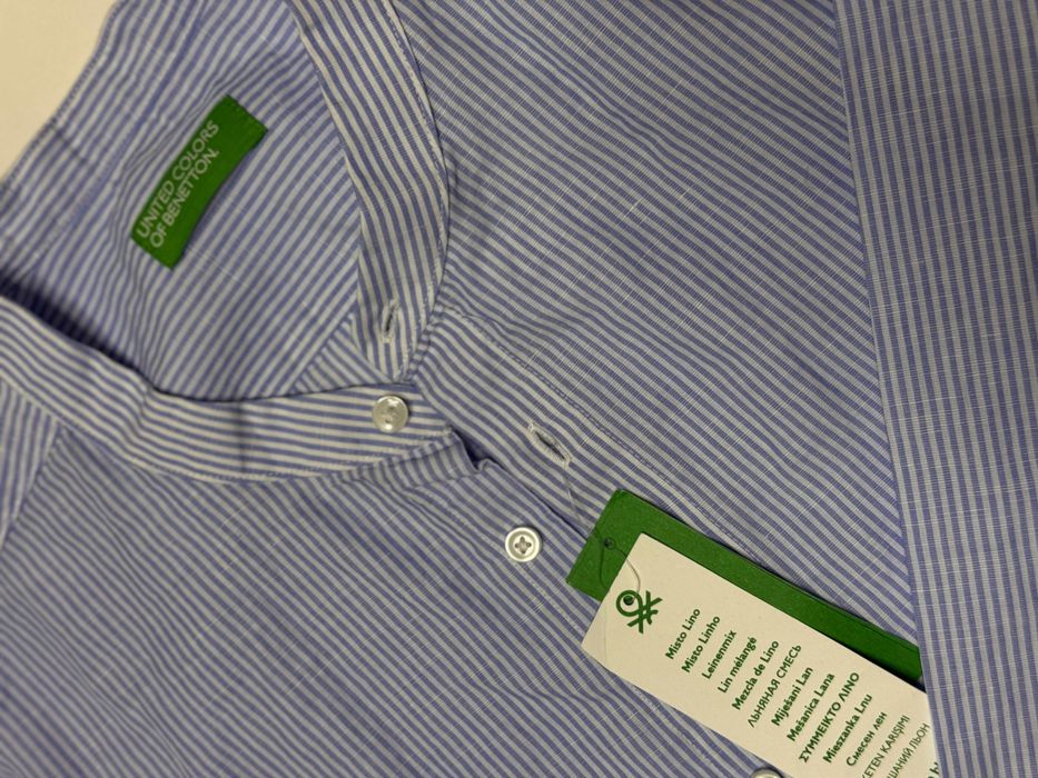 Продам рубашку из льна Benetton- оригинал