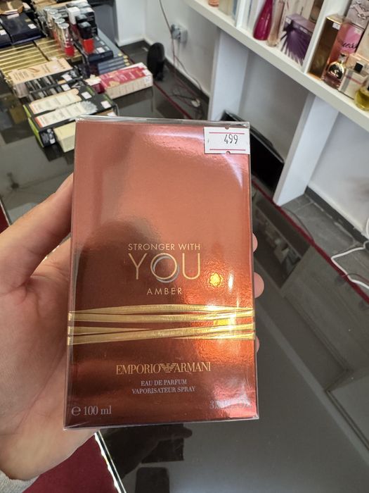 Armani Stronger with You Amber - Eau de Parfum 100ml, nou, sigilat, 100% original cu posibilitate de verificare in persoana in magazinul nostru