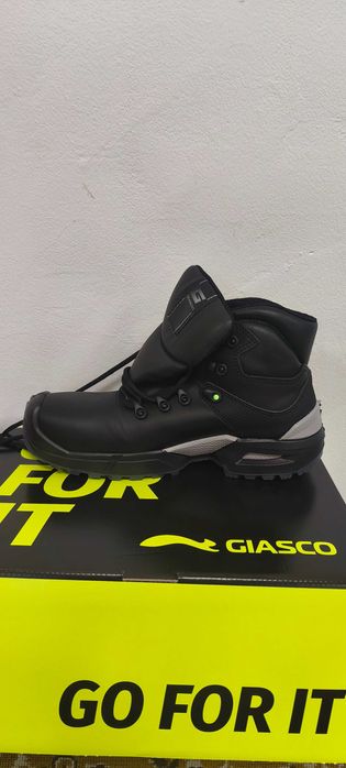 Италиански черни, естествена кожа работни обувки GIASCO Triglav S7S