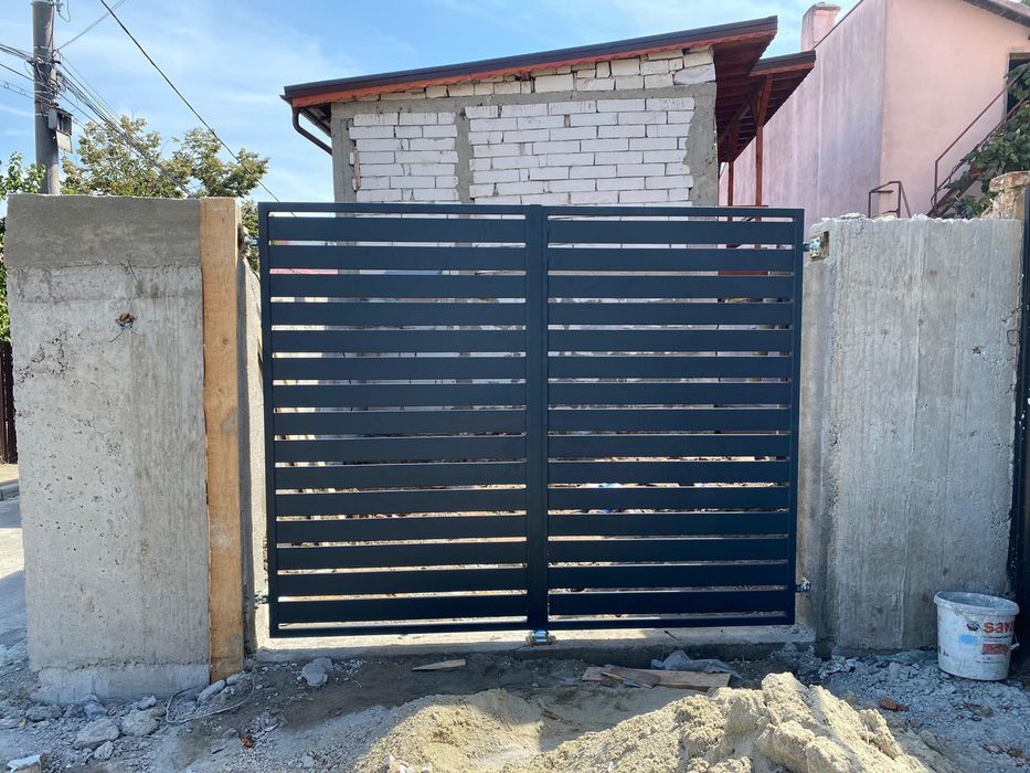 Porti auto, poarta pietonala , fier forjat debitata ieftina