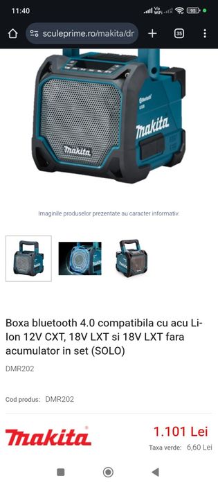 Boxa portabila Makita DMR203