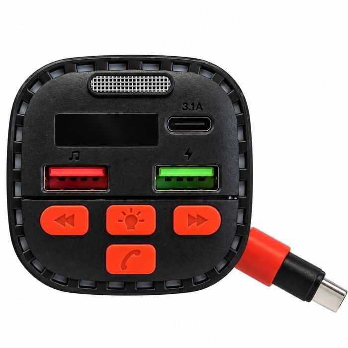 FM трансмитер Automat-С Bluetooth, LED дисплей с волтметър