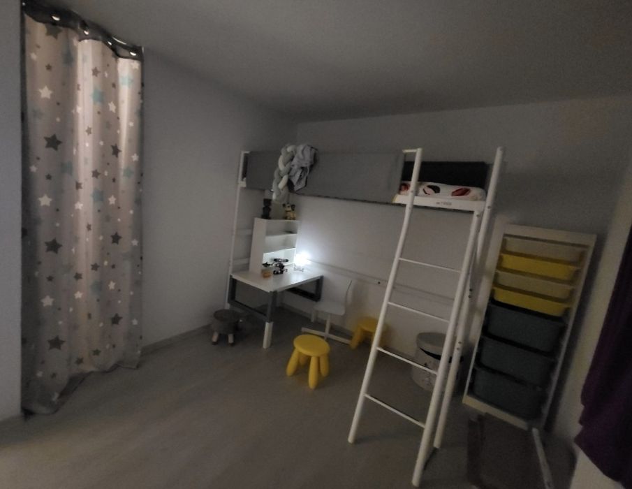 Pat copii IKEA VITVAL supraetajat 90x200 cm