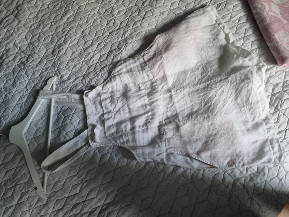 Бял ленен гащеризон Oysho XS