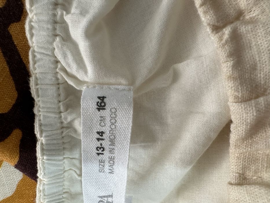 Платье из смесового льна Zara