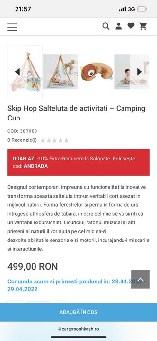 Cort activități Skip-hop pentru bebeluși