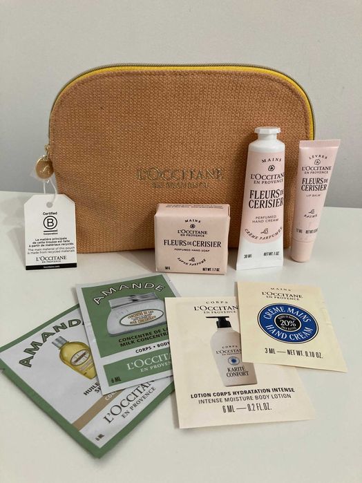 Козметичен комплект Черешова градина на L'Occitane, нов