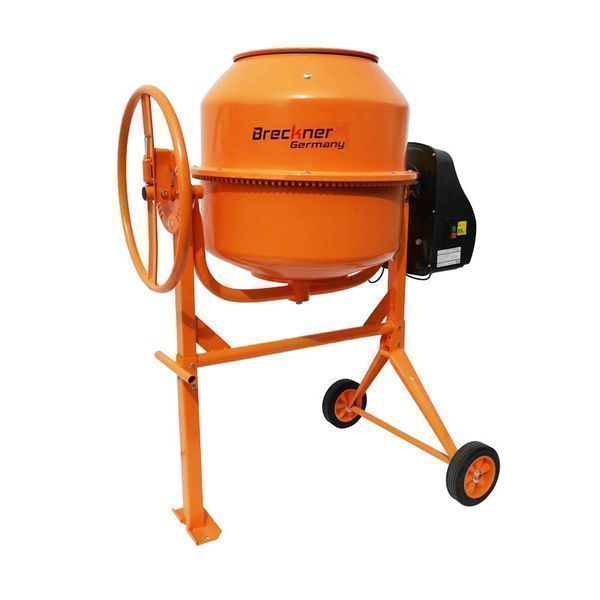 Бетонобъркачка 800w, обем 180l, чугунено зъбно колело и коронка, 61kg