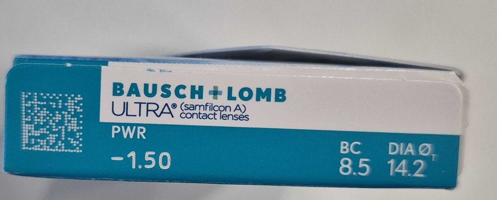 Контактни лещи Bausch + Lomb ULTRA (6 лещи) -1.50