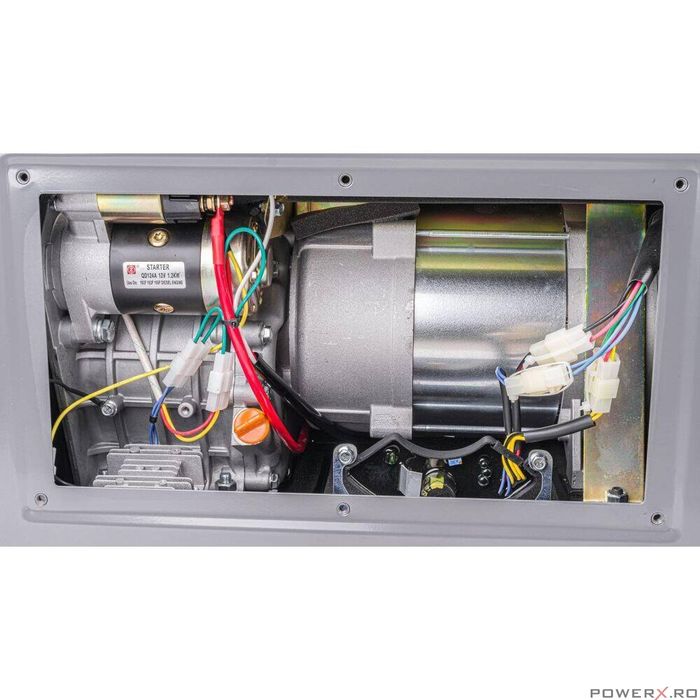 Generator de curent pe motorina 6.5 kw, pornire la cheie, 2 in 1