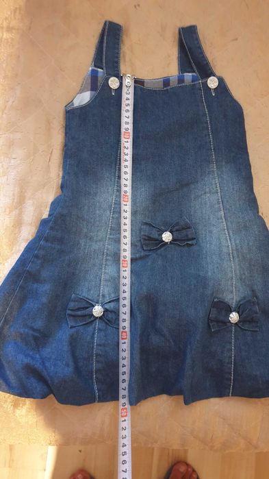 Дънков сукман(рокля)  с болеро за момиче около 5 г.