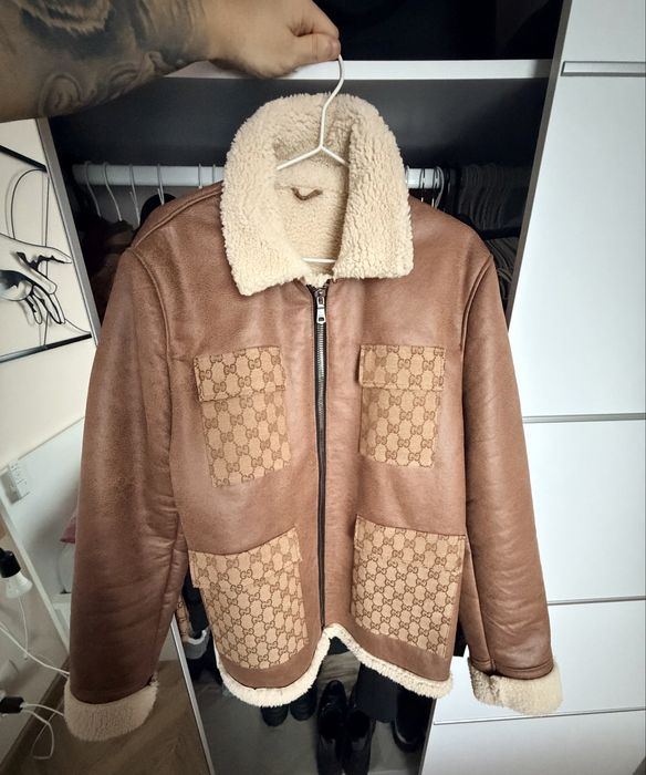 Мъжко кожено яке Gucci