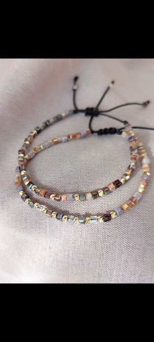 Brățări cu bile din Aur14k ,se pot face și cu argint.