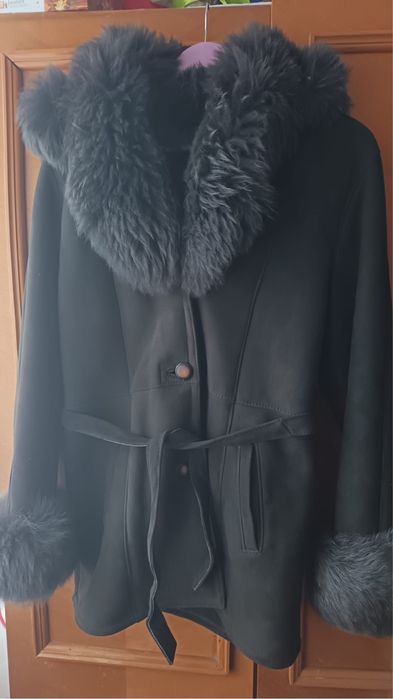 Cojoc dama  maro-blana