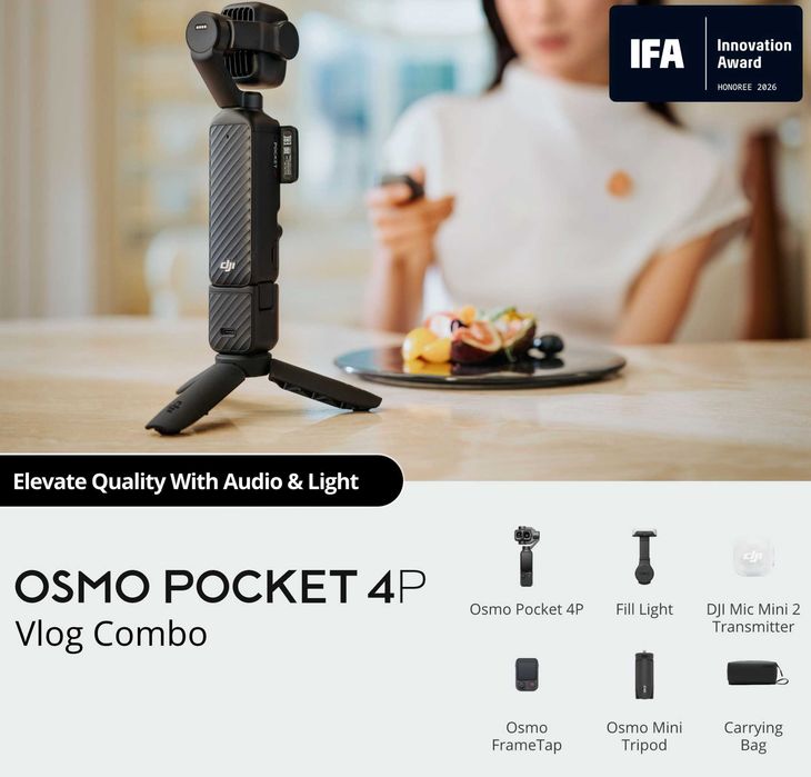 DJI Osmo Pocket 4P Vlog Combo