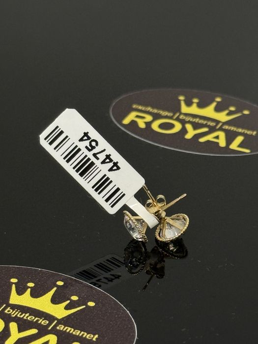 Bijuteria ROYAL : Cercei AUR 14K NOU / 1.10 GR