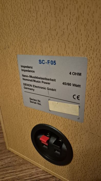 Boxe raft HiFi DENON SC-F05 45/60W 4 ohmi