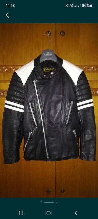 Geaca de piele pentru moto