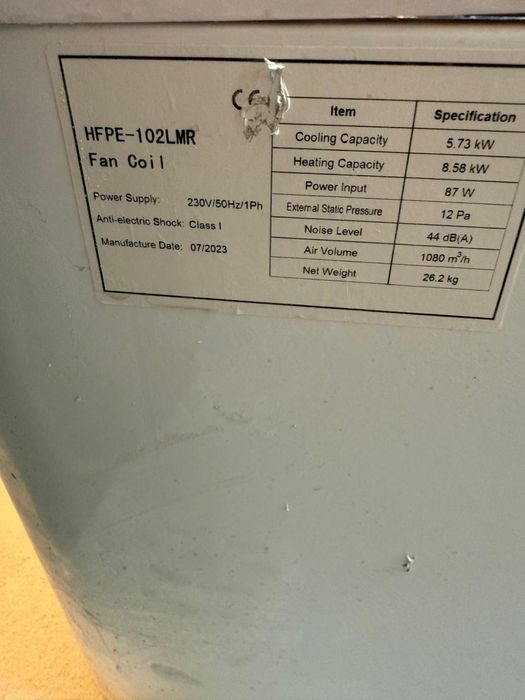 Срочно продаем фанкойлы