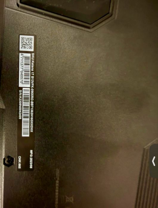 Laptop Gaming MSI Katana 17