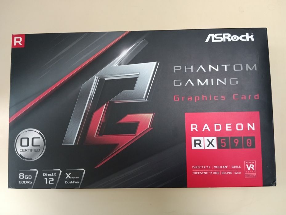 Видеокарта AMD Asrock RX590 Phantom Gaming X 8gb