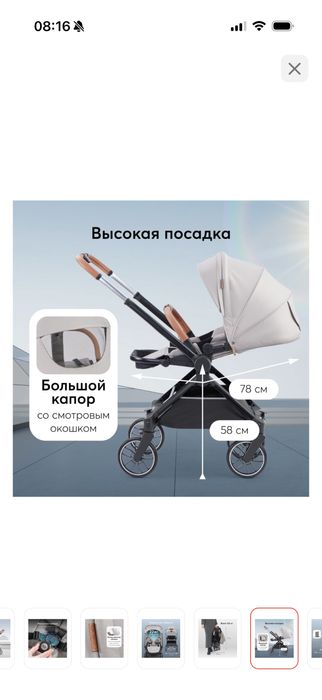 Коляска прогулочная Happy baby Celine