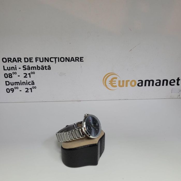 Tommy Hilfiger, Ceas quartz din otel inoxidabil, Argintiu -P-