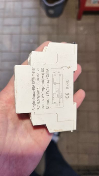 Contor electric monofazic Tracon TVO-F1 - 40A, funcțional, ieftin