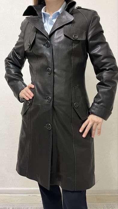 Куртка кожаная осенняя