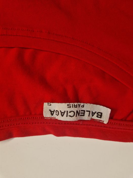Tricou stil "Balenciaga" roșu