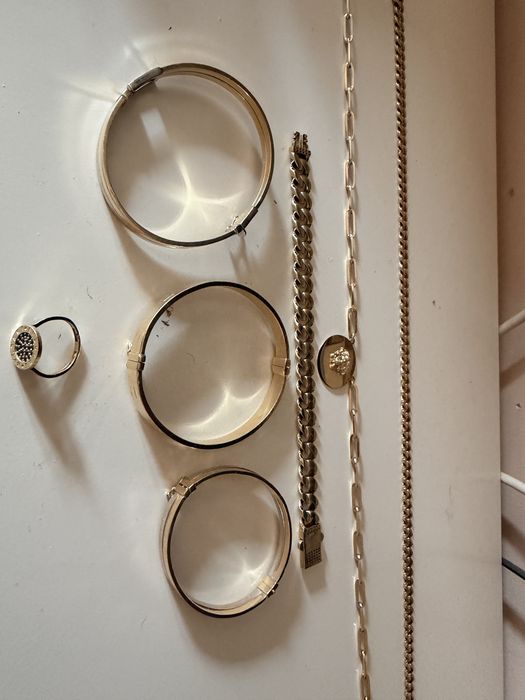 Aur 14 k Pret 420 gr.  Bratara, Lant, inel