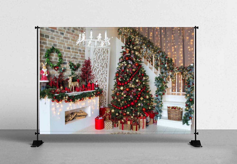Fundal Foto Textil - Personalizat - Tematica Craciun 2025