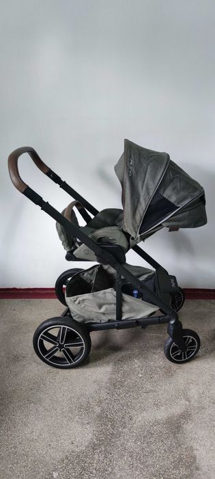 Carucior Nuna Mixx Next – stare foarte bună + adaptoare pentru scaune auto Maxi‑Cosi/Cybex/Nuna