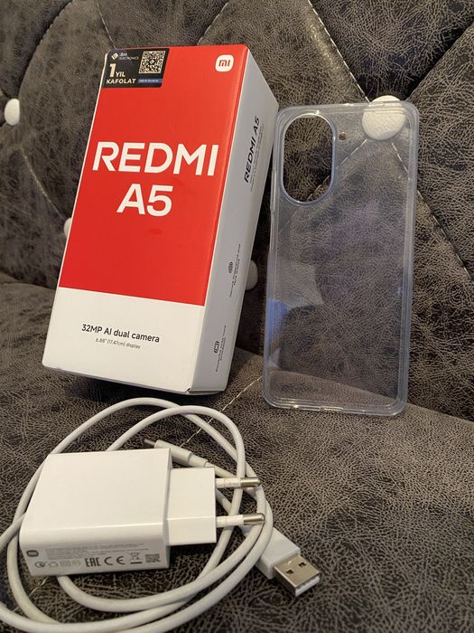 Redmi A5: новый 4/128ГБ,Blue,120 Hz, 6.88” IPS, 32MP, 5200mAh