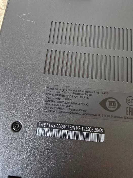 Lenovo ChromeBook S345-14AST   14″ FHD IPS  ChromeOS