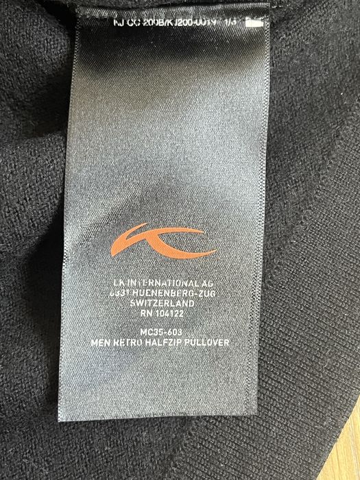 KJUS : 1/4 Zip 100-%  Wool Jumper - Вълна размер М/Л Оригинал