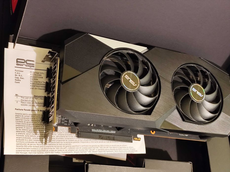 Placa video ASUS Radeon RX 6700 XT Dual 12 GB GDDR6 Garantie