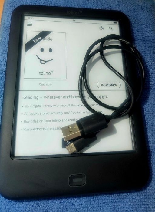 E-book Reader Tolino Shine 2 HD – Ecran 300 ppi, Iluminare Smart