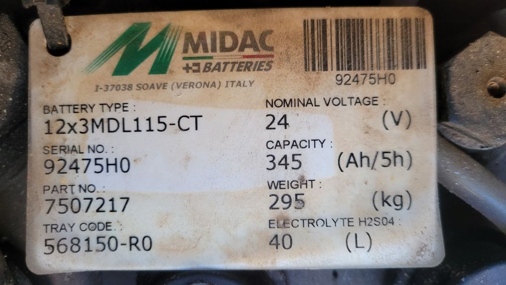 transpalet electric 2 tone doosan 20 mp  liza ridicare hidraulica marfa paleti