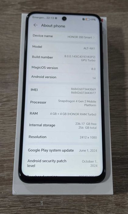 Honor 200 Smart 5G 256GB 4GB RAM