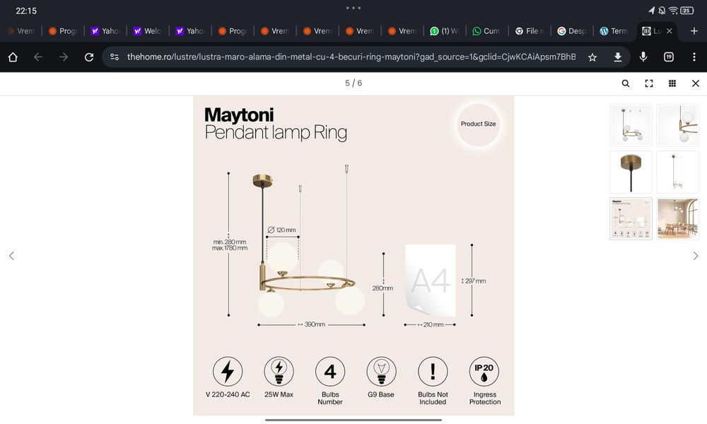 Vanda lustra MAYTONI