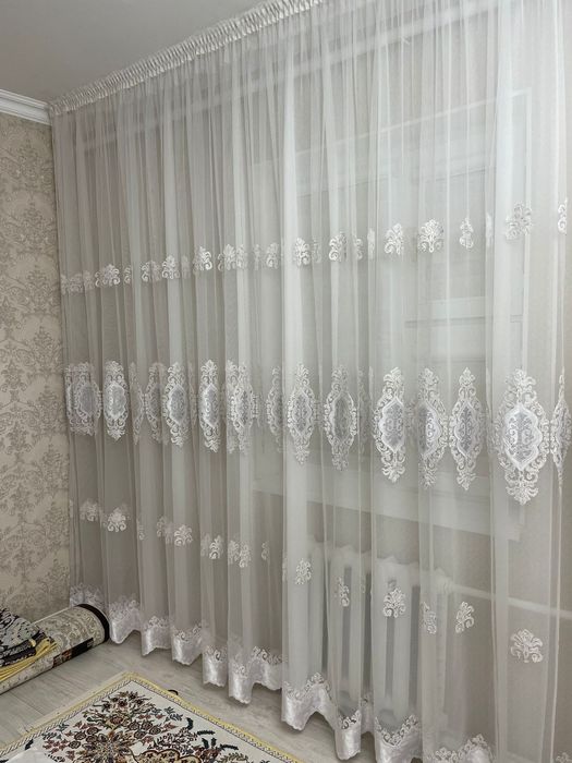 Тюль 12метр  в отличном состояние