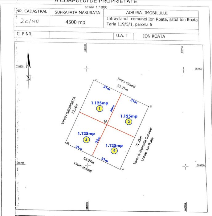 Vânzare teren potențial industrial, localitatea Ion Roata, Ialomița