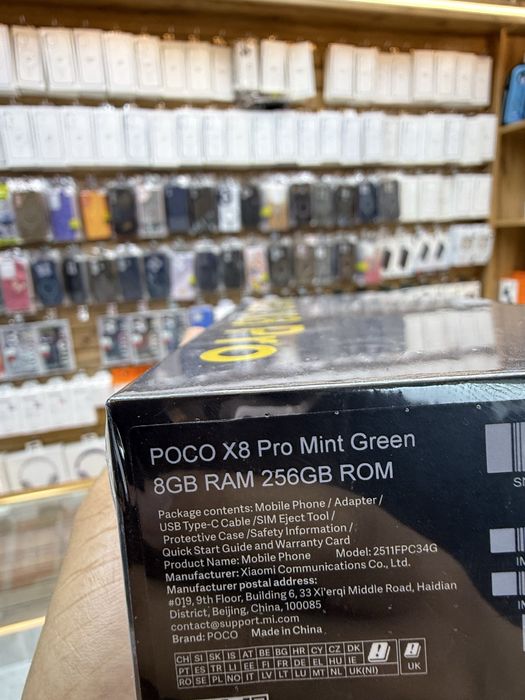 Poco X8 Pro 256/8 Yangi kafolat bilan