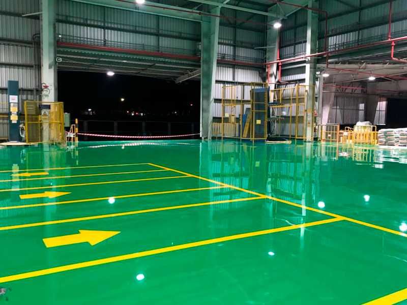 Полимерный эпоксидный пол, наливные промышленные полы, шлифовка бетона