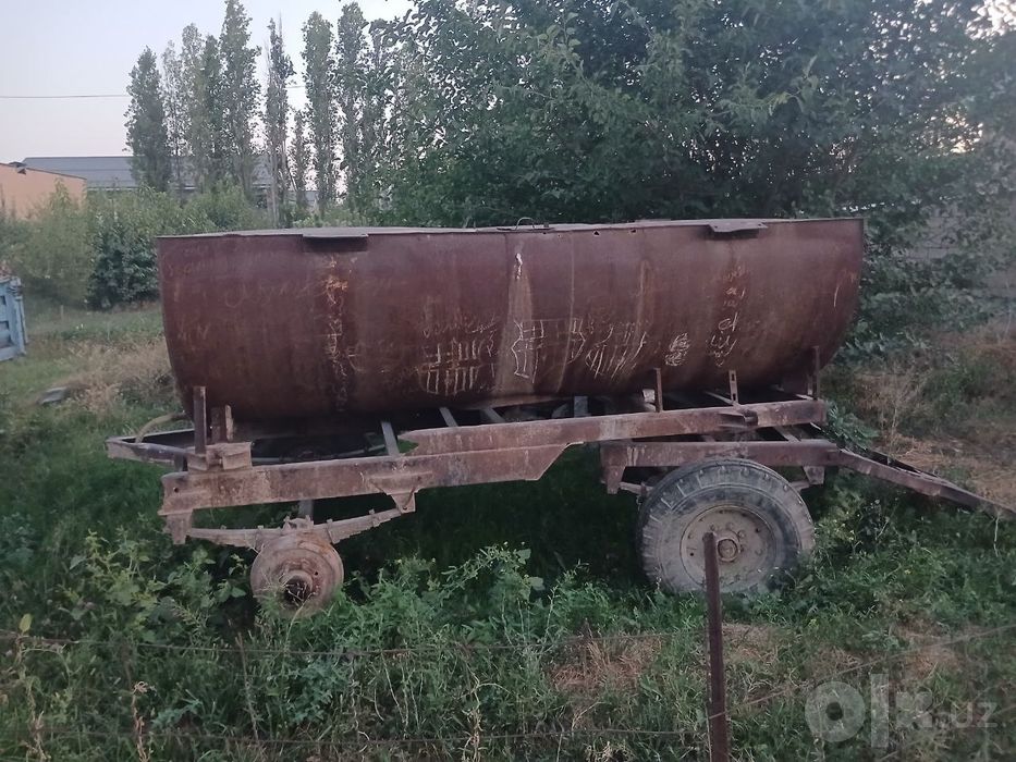 Прицепка  ўрнатилган сув бочка