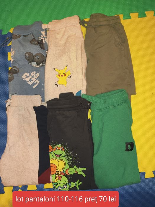 Lot 10 pantaloni mărimea 110(4 plusati interior)